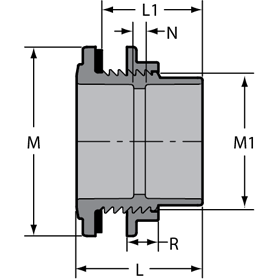 Tank Adapters, CPVC New Style Standard with Neoprene Gaskets